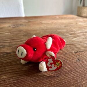 Snort The Red Bull 1995 TY Beanie Baby - Extremely RARE & RETIRED PVC Tag